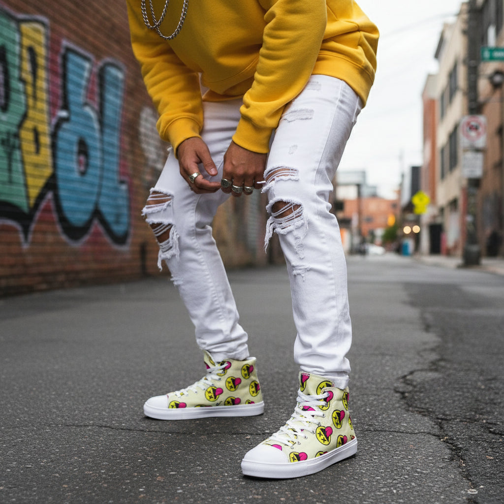 IAKAM Sucker Free   Hightop Canvas Shoe - IAKAM