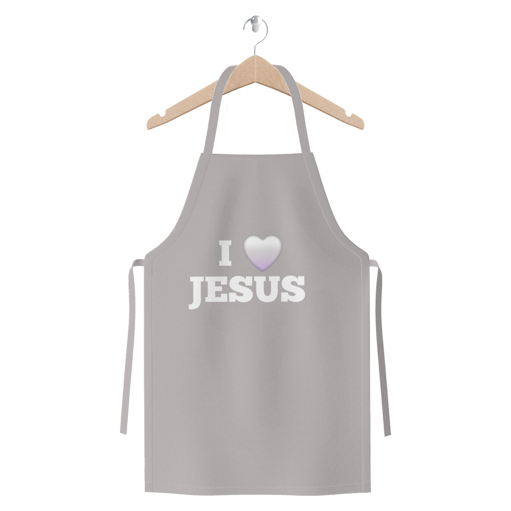 I love Jesus Apron - Premium Jersey Apron for Faith-Filled Cooking