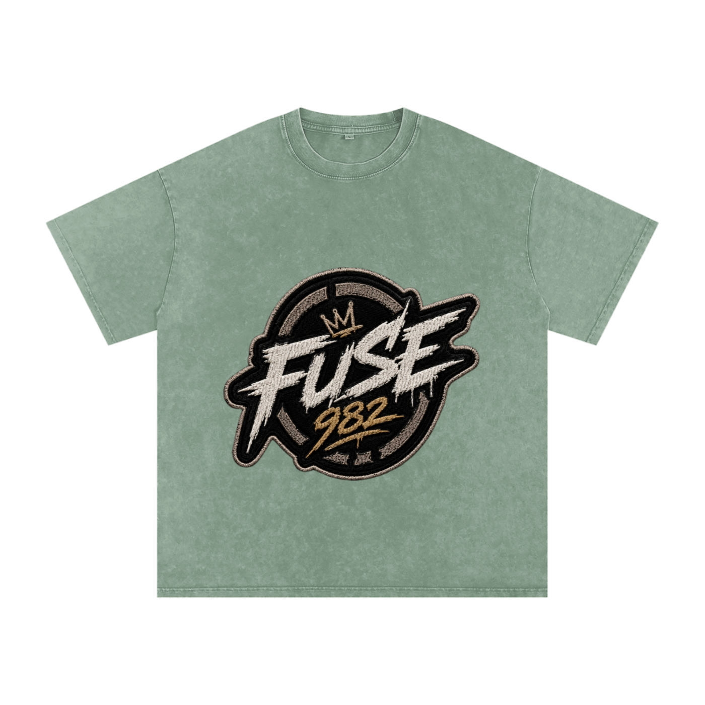 Fuse982 Snow Washed Oversized Cotton T-Shirt