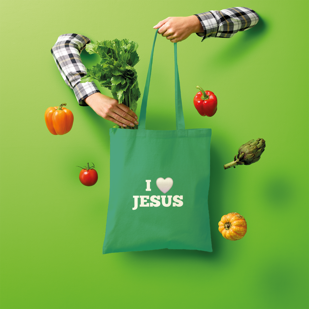I love Jesus Shopper Tote Bag