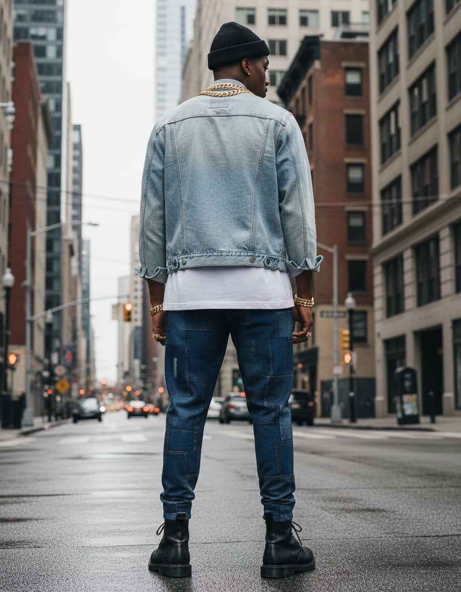 DENIM Men's All-Over Print Joggers