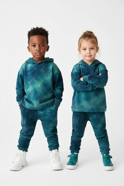 Children's Tie-Dye Hoodie and Pants Set