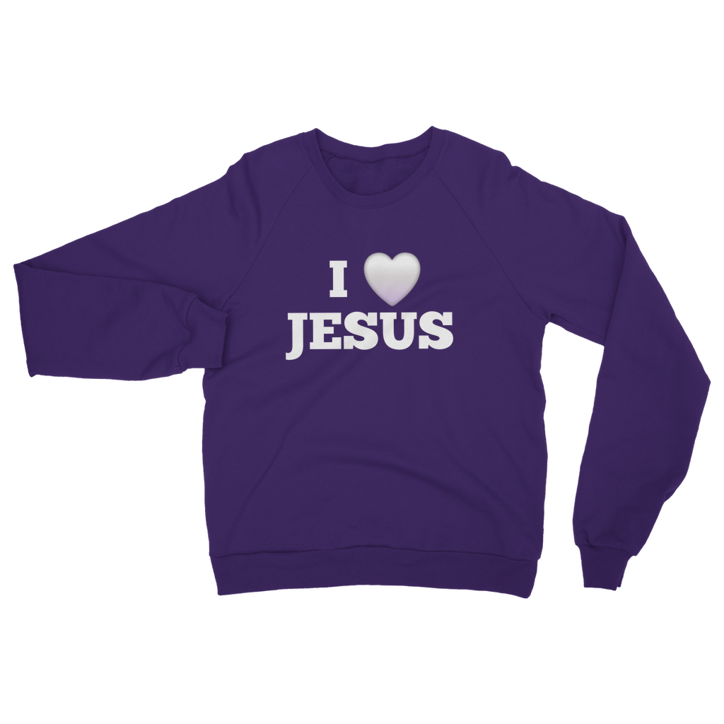 I love Jesus Sweatshirt - Classic Adult Apparel for Every Believer