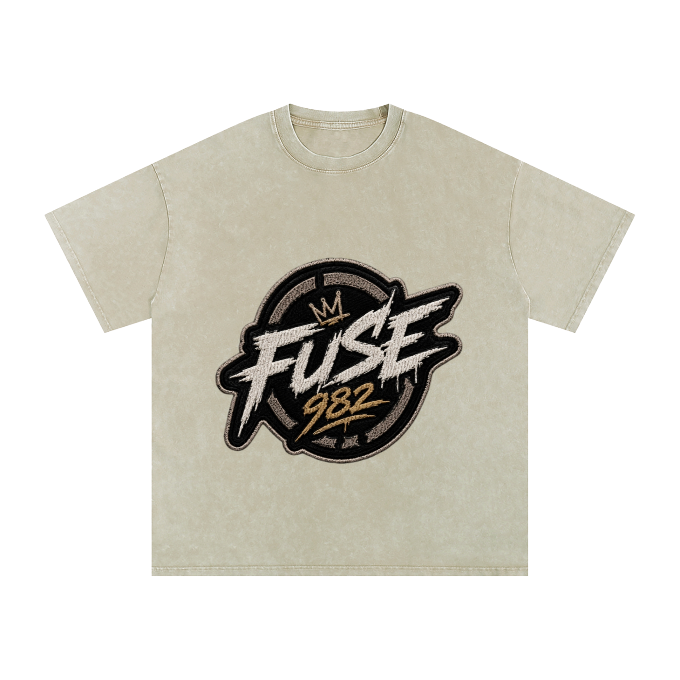 Fuse982 Snow Washed Oversized Cotton T-Shirt