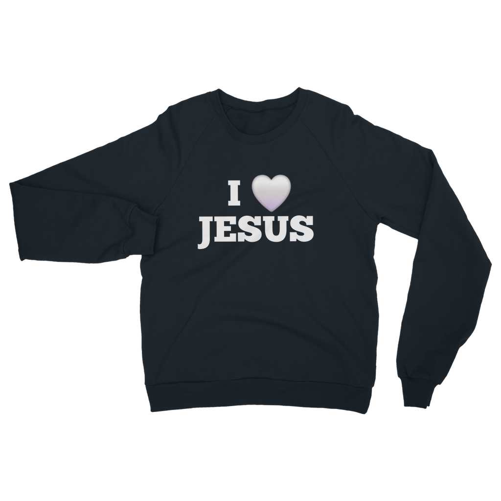 I love Jesus Sweatshirt - Classic Adult Apparel for Every Believer