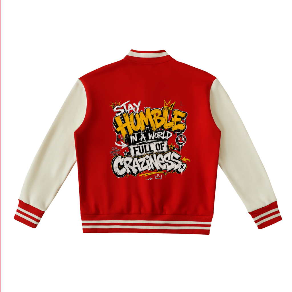 Fuse982 Two-Tone Fleeced Varsity Jacket