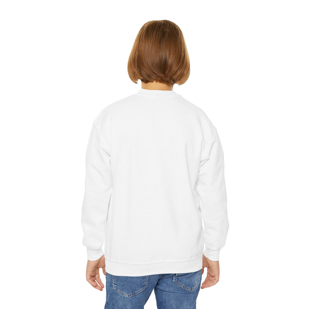 Youth Crewneck Sweatshirt – Classic Plain White Kids Pullover