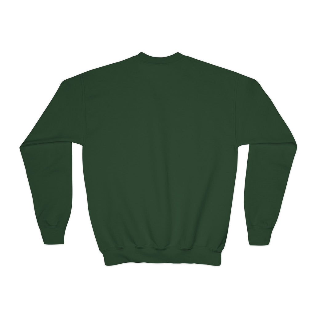 Youth Crewneck Sweatshirt — Minimal White Kid’s Pullover