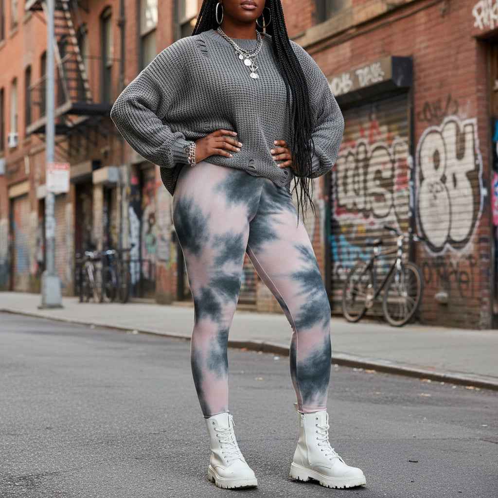 Cotton Candy Tie Dye Stretchy Leggings