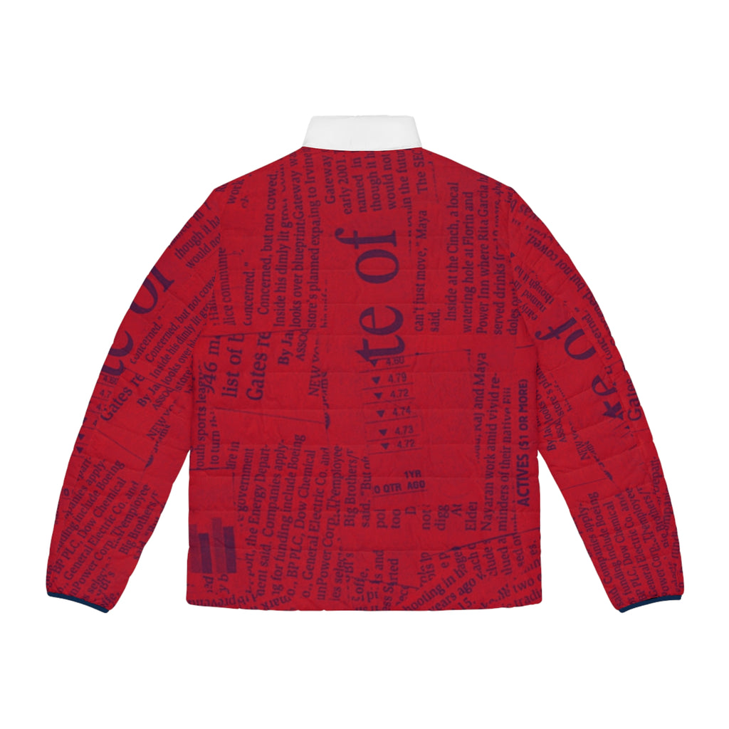 Vintage Red Puffer Jacket - IAKAM