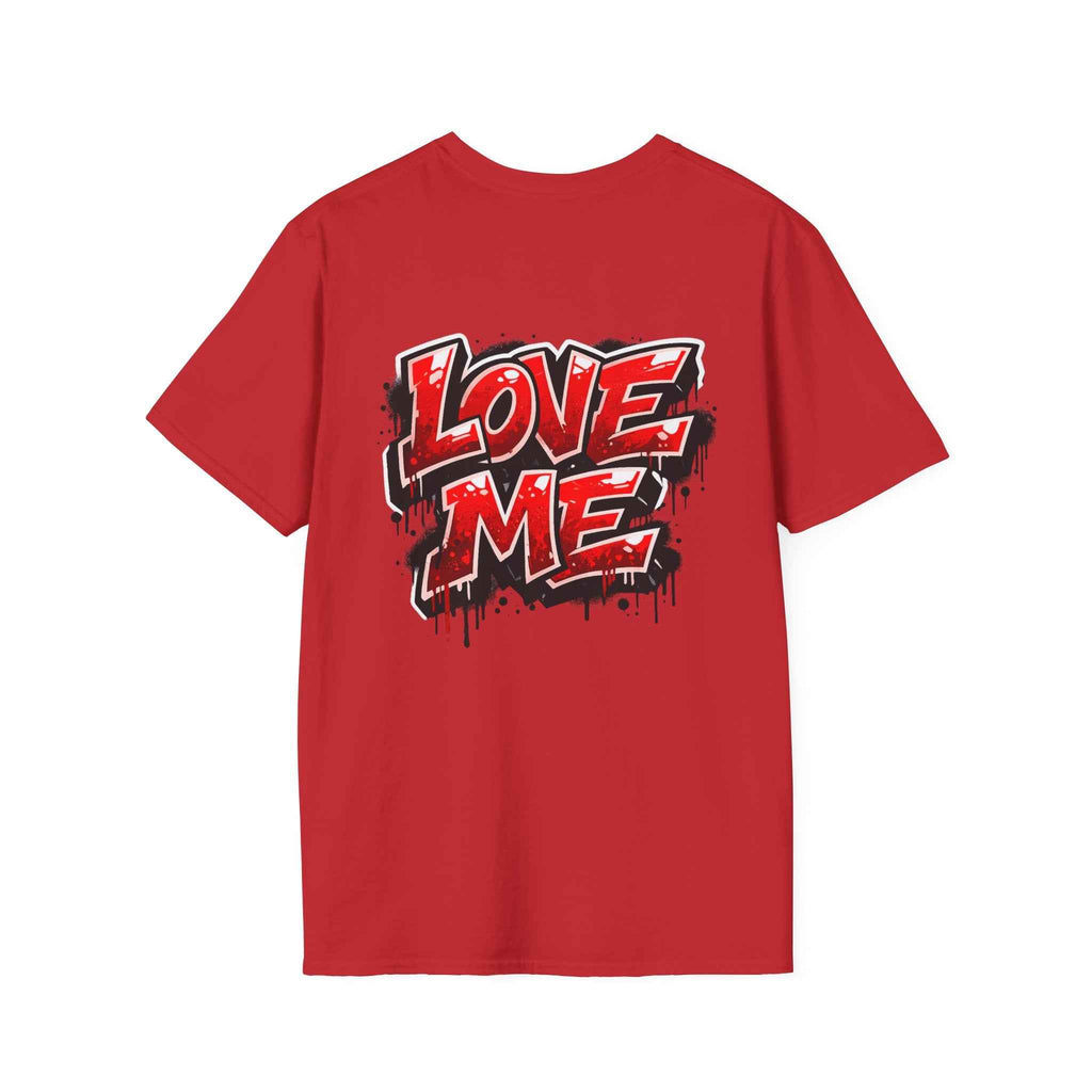 Broken Hearted Teddy Bear Graphic Tee — "Love Me" Street Art  T-Shirt
