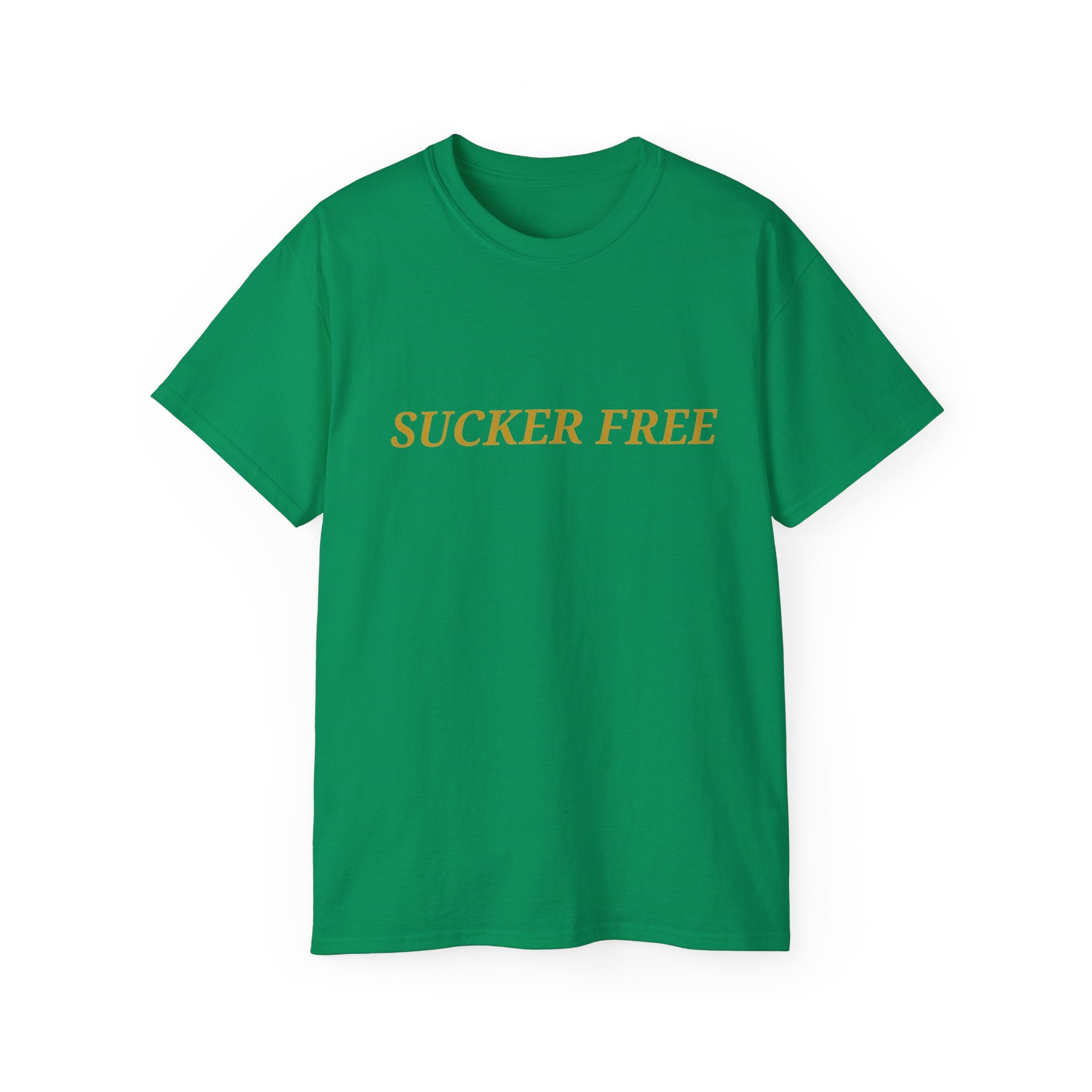Sucker Free Cotton Tee — Minimalist Empowerment Graphic Shirt