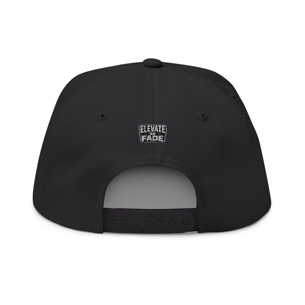 Elevate or Fade Flat Bill Cap for Trendy Casual Styles