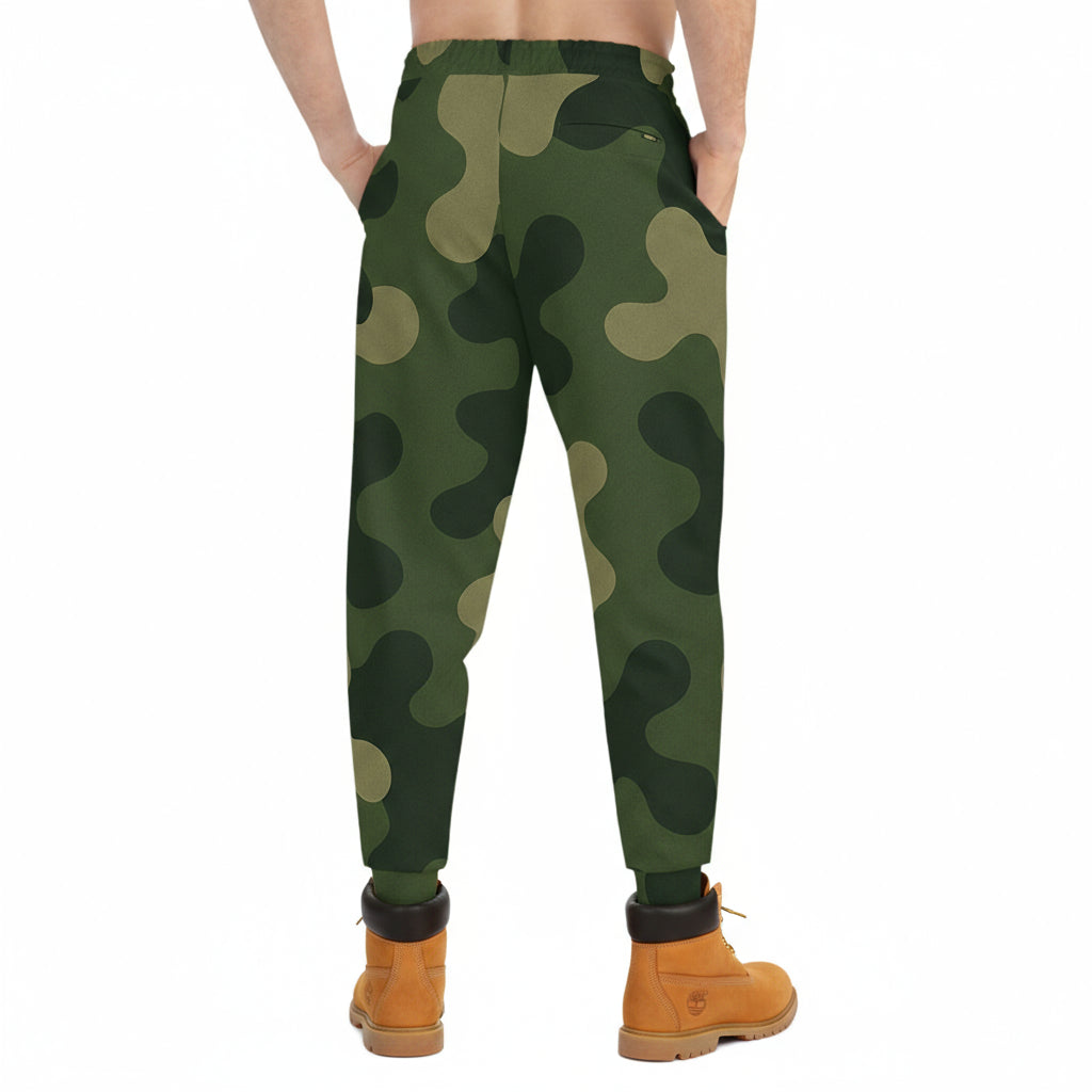 Athletic Green Camo Joggers - IAKAM