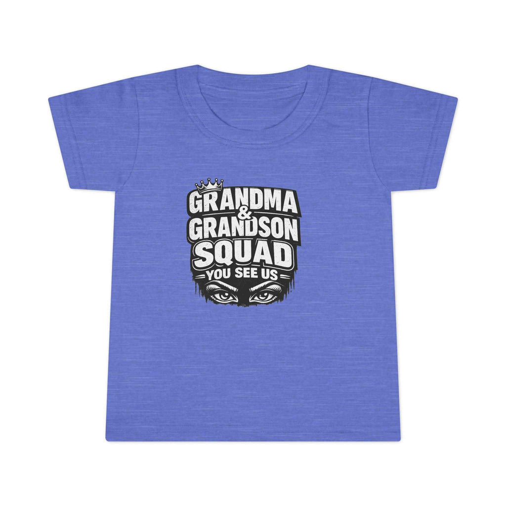 Toddler T-Shirt - Grandma & Grandson Squad "You See Us" Graphic