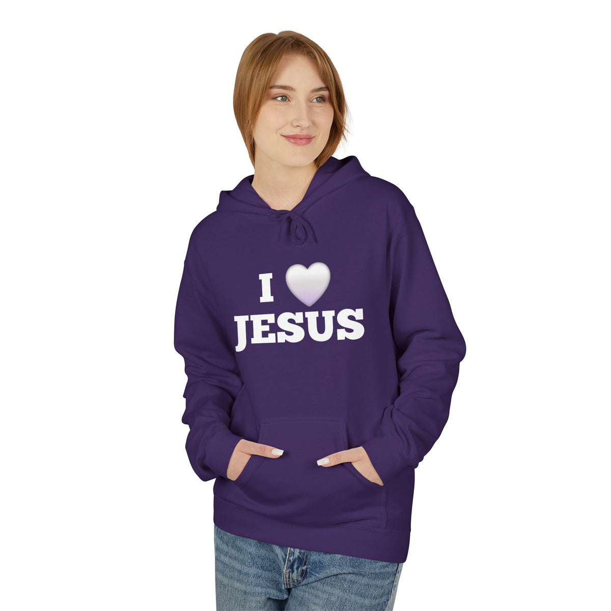 I Love Jesus Christian Faith Hoodie