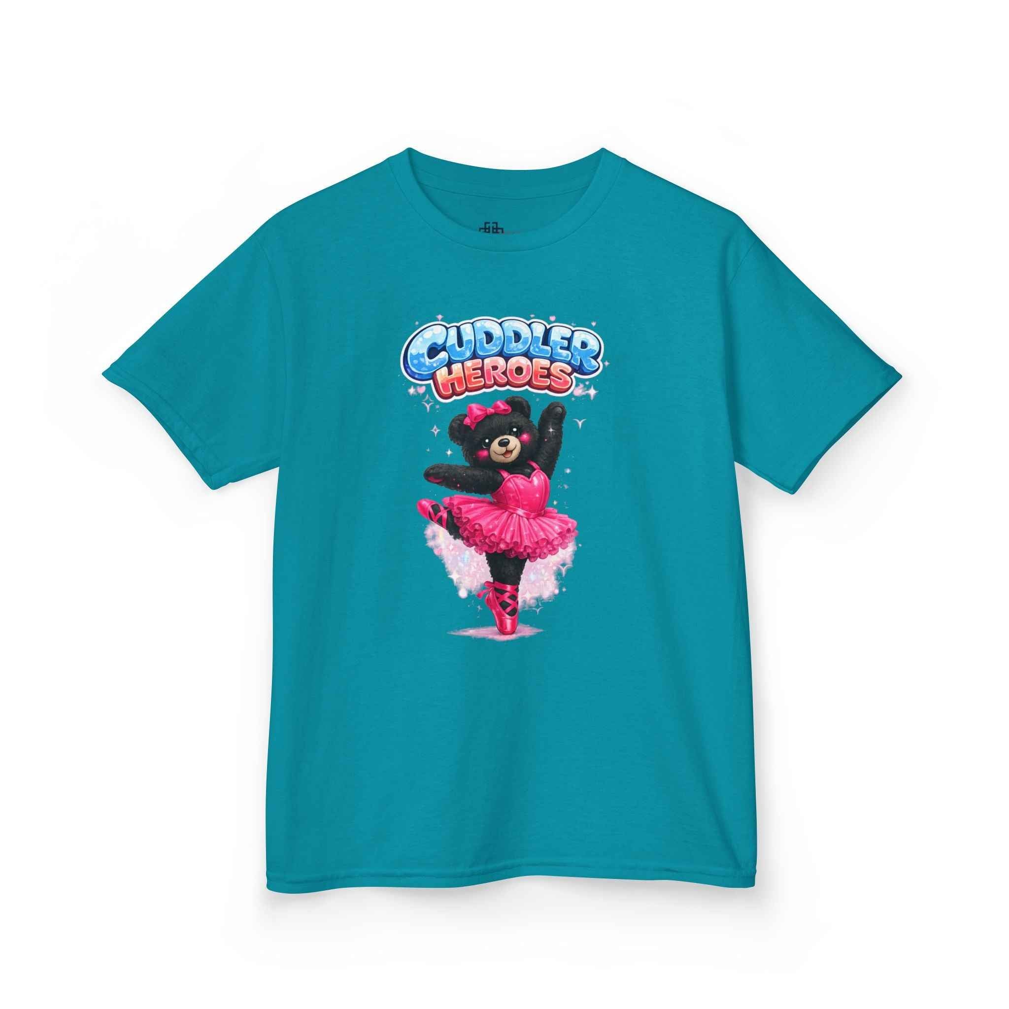 Kids Heavy Cotton™ Cuddler Heroes Ballerina Black Bear Tee