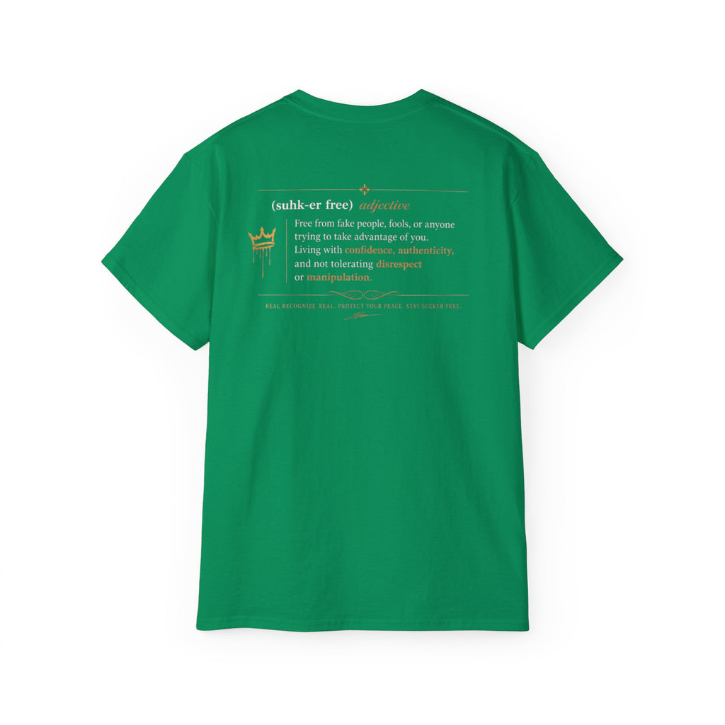 Sucker Free Cotton Tee — Minimalist Empowerment Graphic Shirt