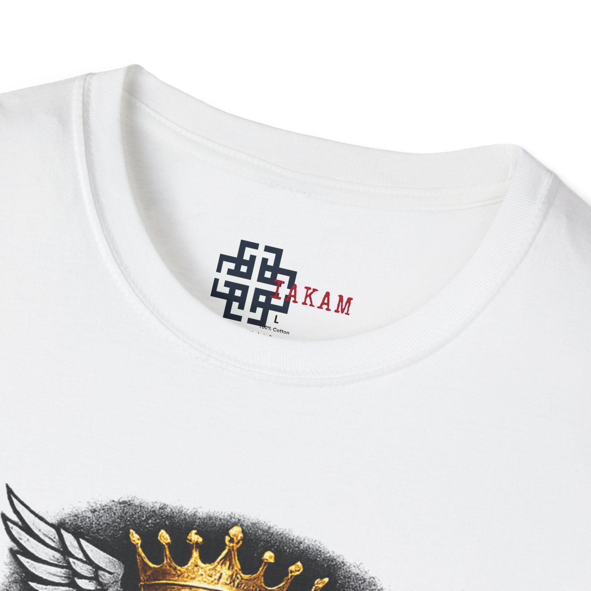 Elevate or Fade Streetwear T-Shirt - Motivational Tee with Crown & Wings