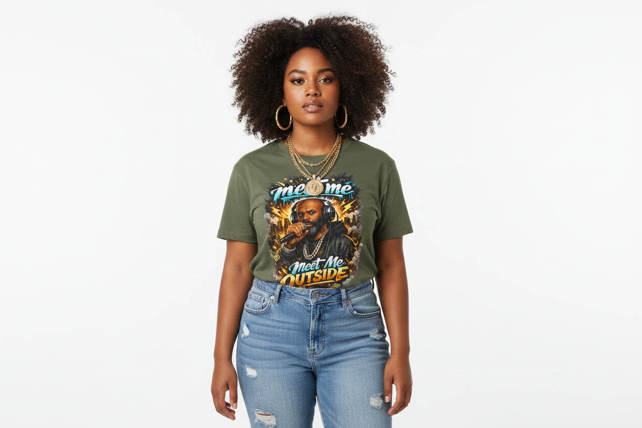 Meet Me Outside Fuse982 T-Shirt — Bold Graphic Streetwear Tee