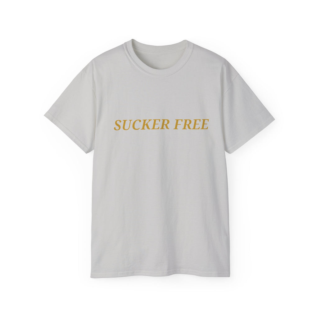 Sucker Free Cotton Tee — Minimalist Empowerment Graphic Shirt