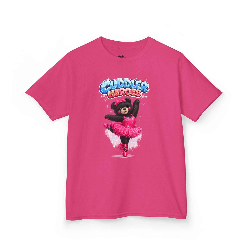 Kids Heavy Cotton™ Cuddler Heroes Ballerina Black Bear Tee