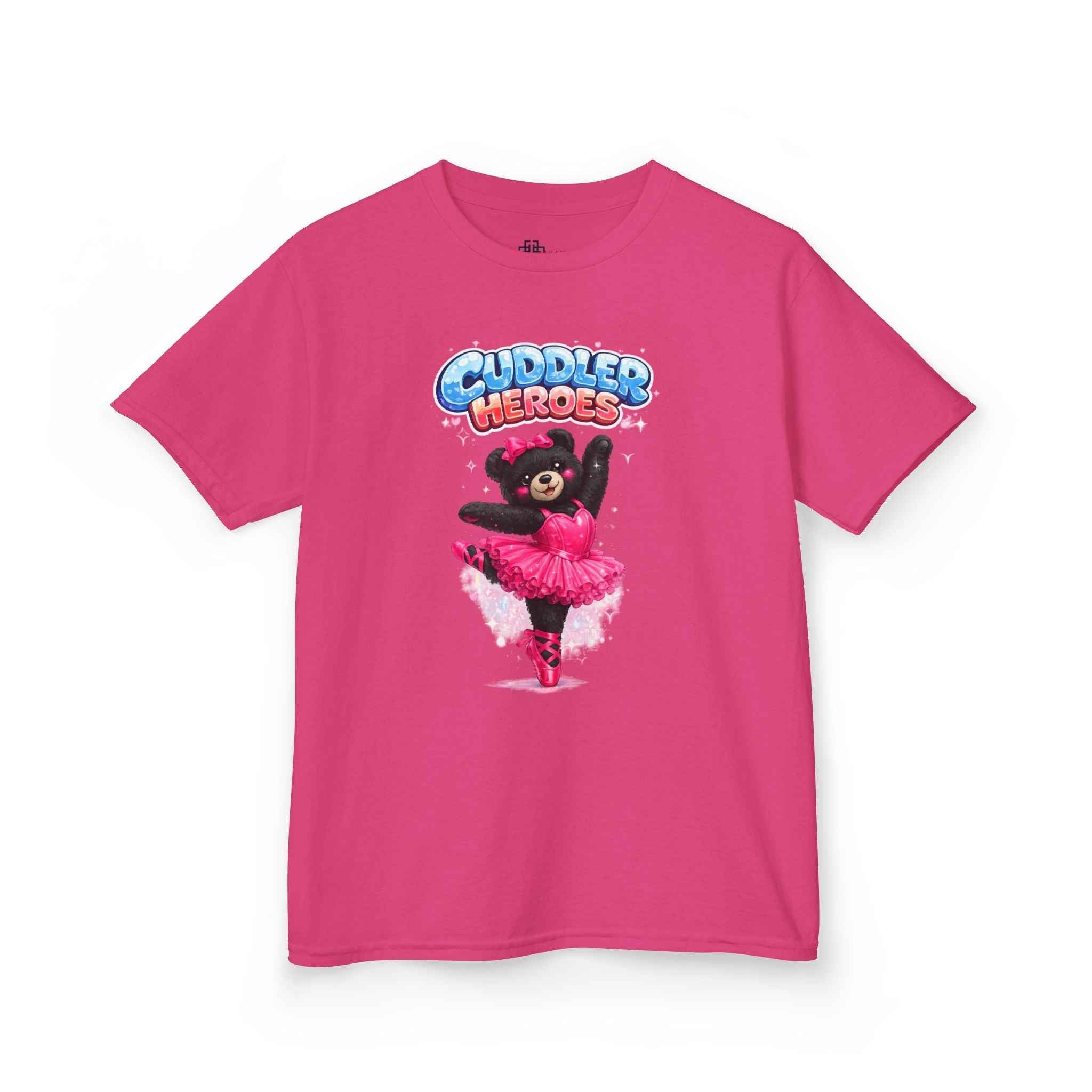 Kids Heavy Cotton™ Cuddler Heroes Ballerina Black Bear Tee