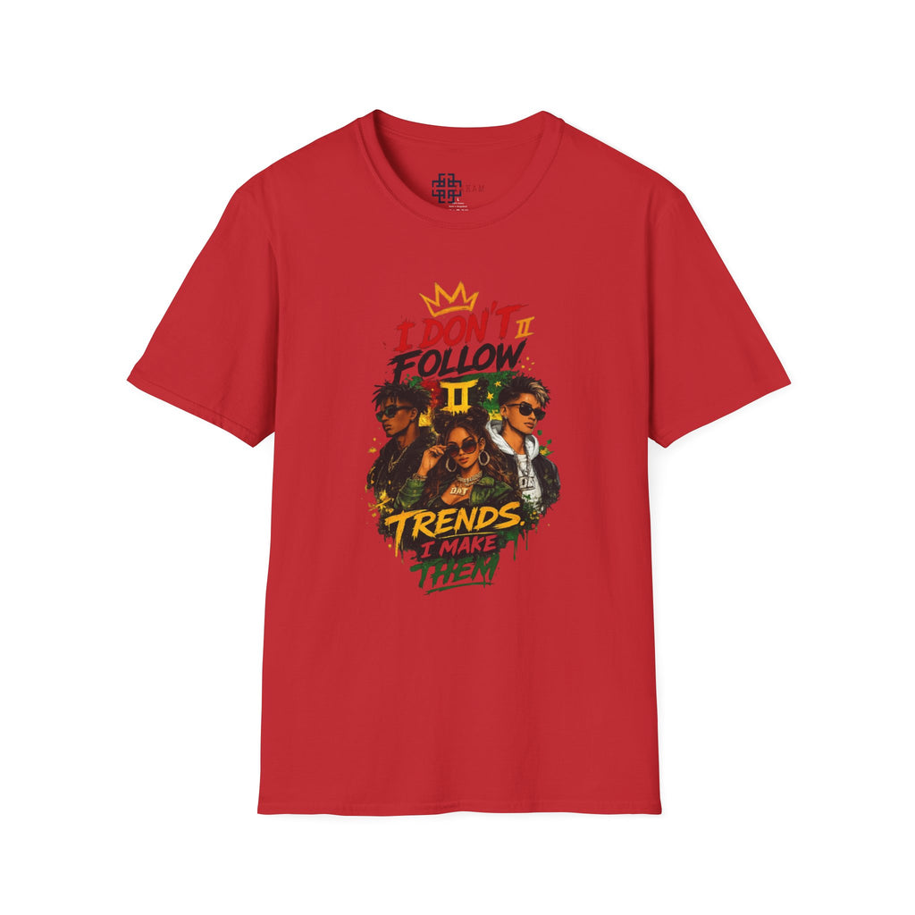 I Don't Follow Trends T‑Shirt 3— Retro Rebel Graphic Tee