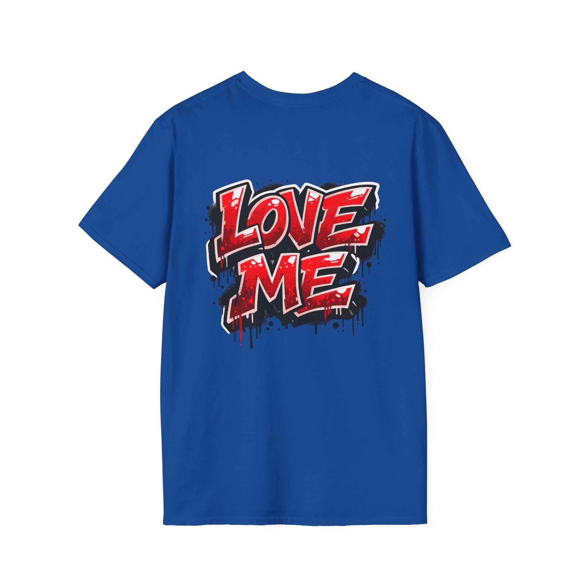 Broken Hearted Teddy Bear Graphic Tee — "Love Me" Street Art  T-Shirt