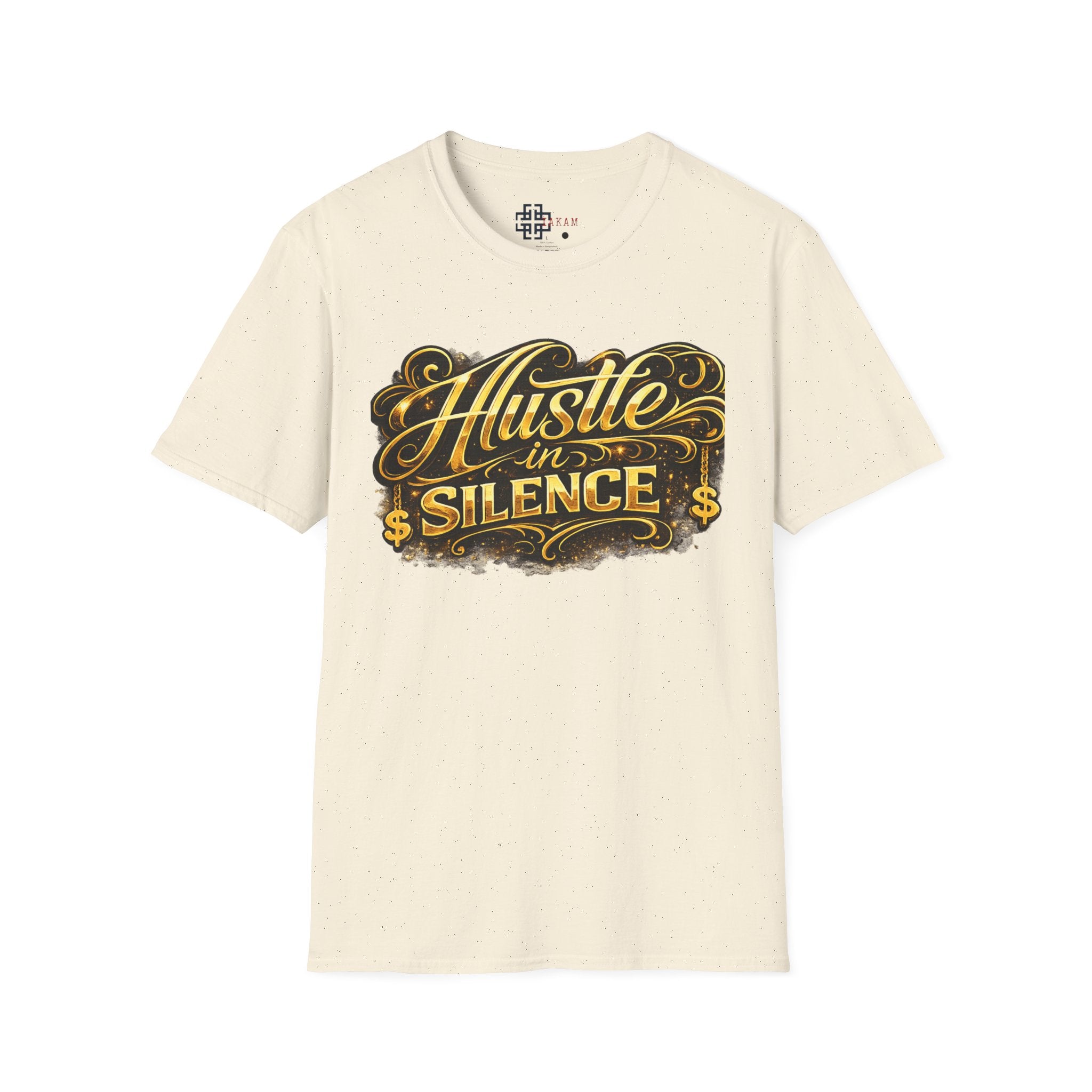 Hustle in Silence T-Shirt - Inspirational Streetwear Tee for Motivation