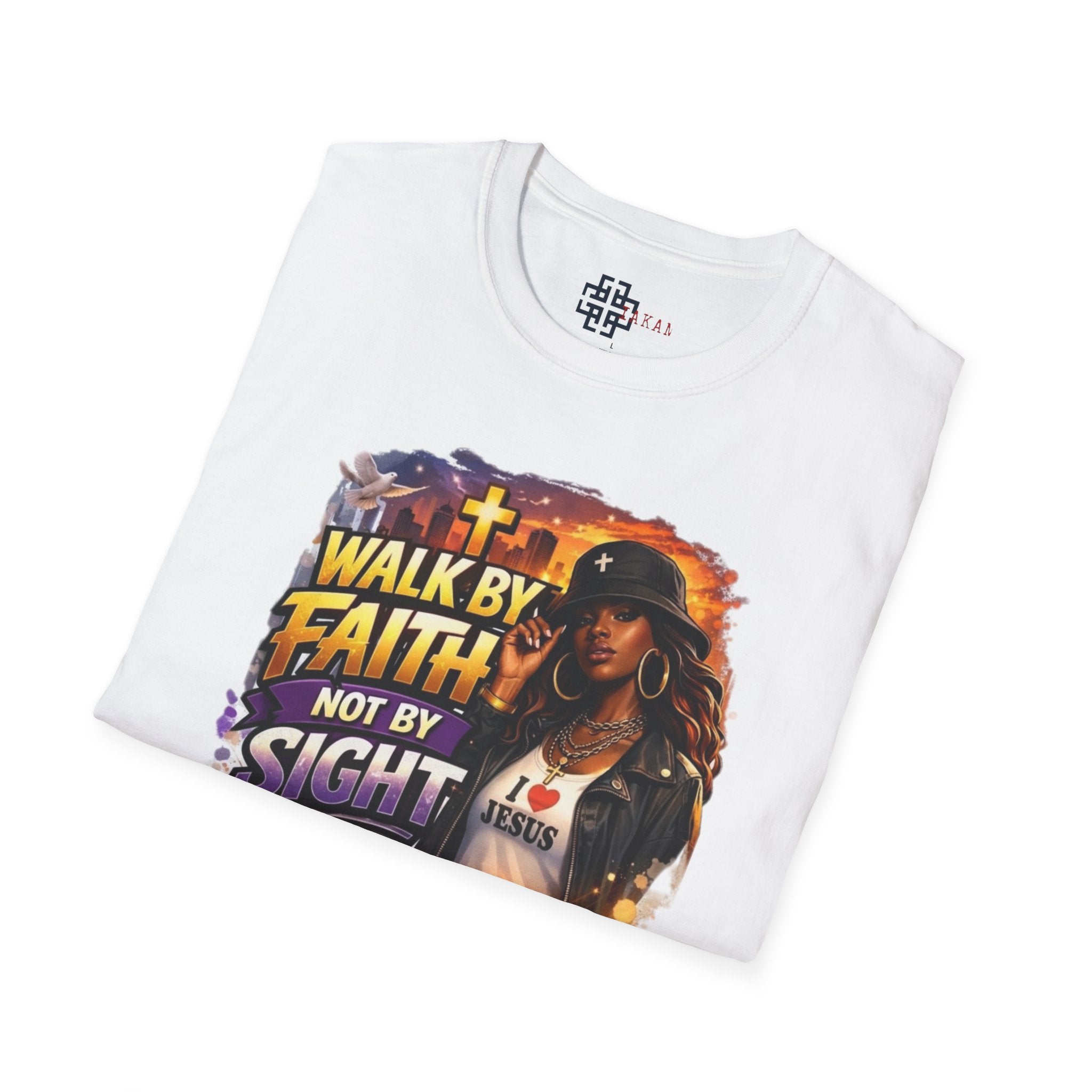Faith Walk T‑Shirt — "Walk by Faith, Not by Sight" Christian Graphic Tee