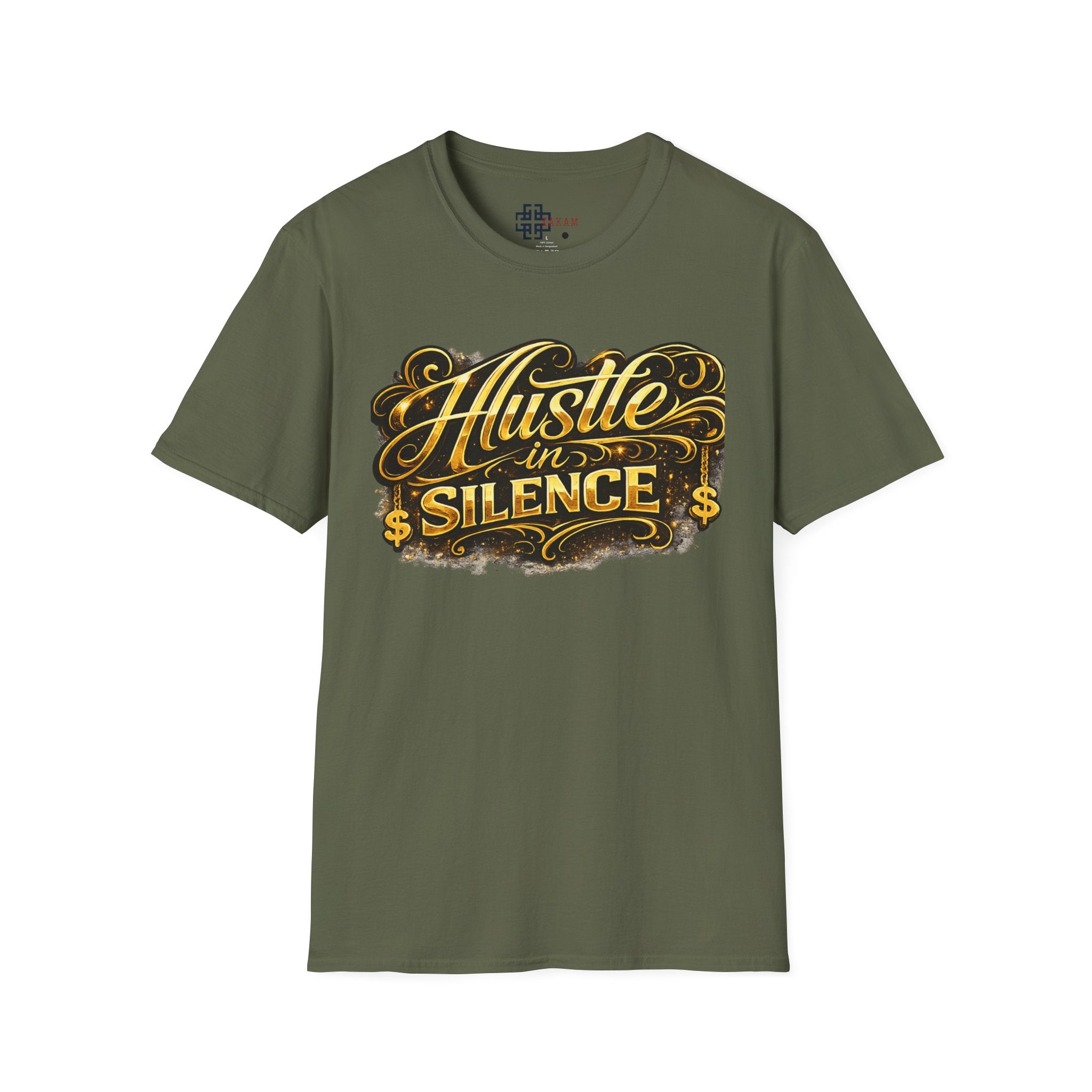 Hustle in Silence T-Shirt - Inspirational Streetwear Tee for Motivation