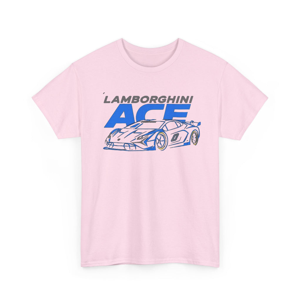 Lamborghini ACE Sports Car Tee — Retro Blue Racing Graphic T-Shirt