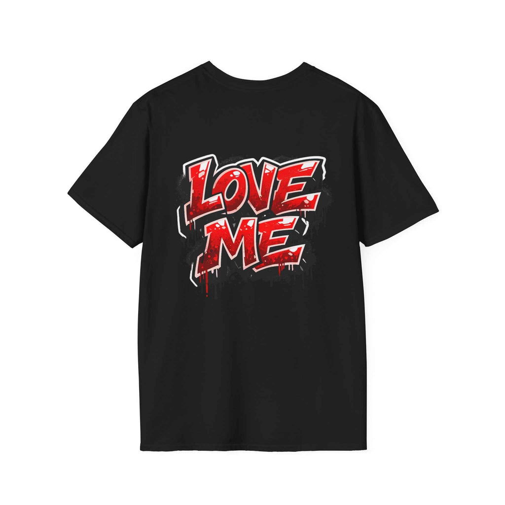 Broken Hearted Teddy Bear Graphic Tee — "Love Me" Street Art  T-Shirt