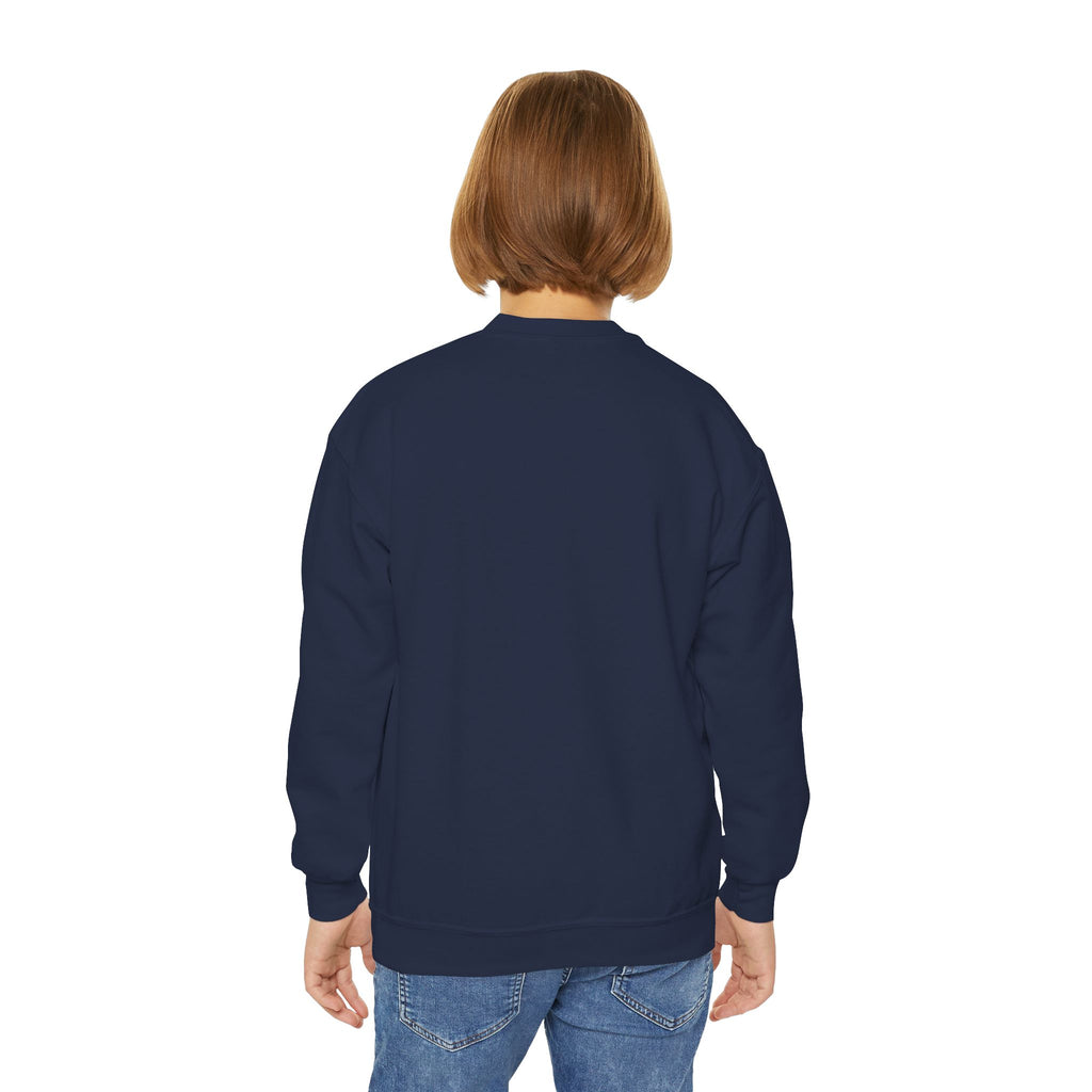 Youth Crewneck Sweatshirt – Classic Plain White Kids Pullover