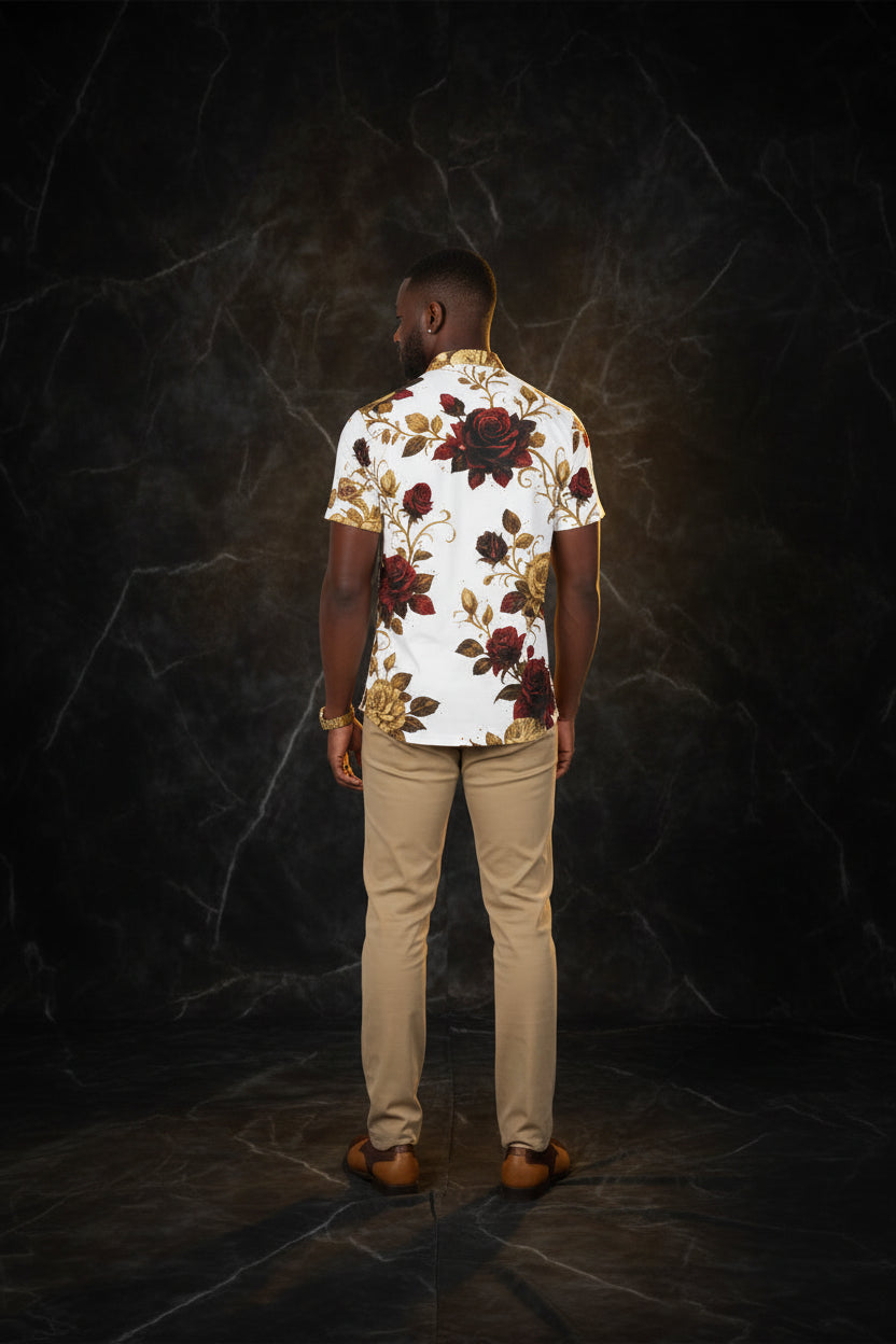 Floral Vintage Polo Shirt for Effortless Style and Ultimate Comfort