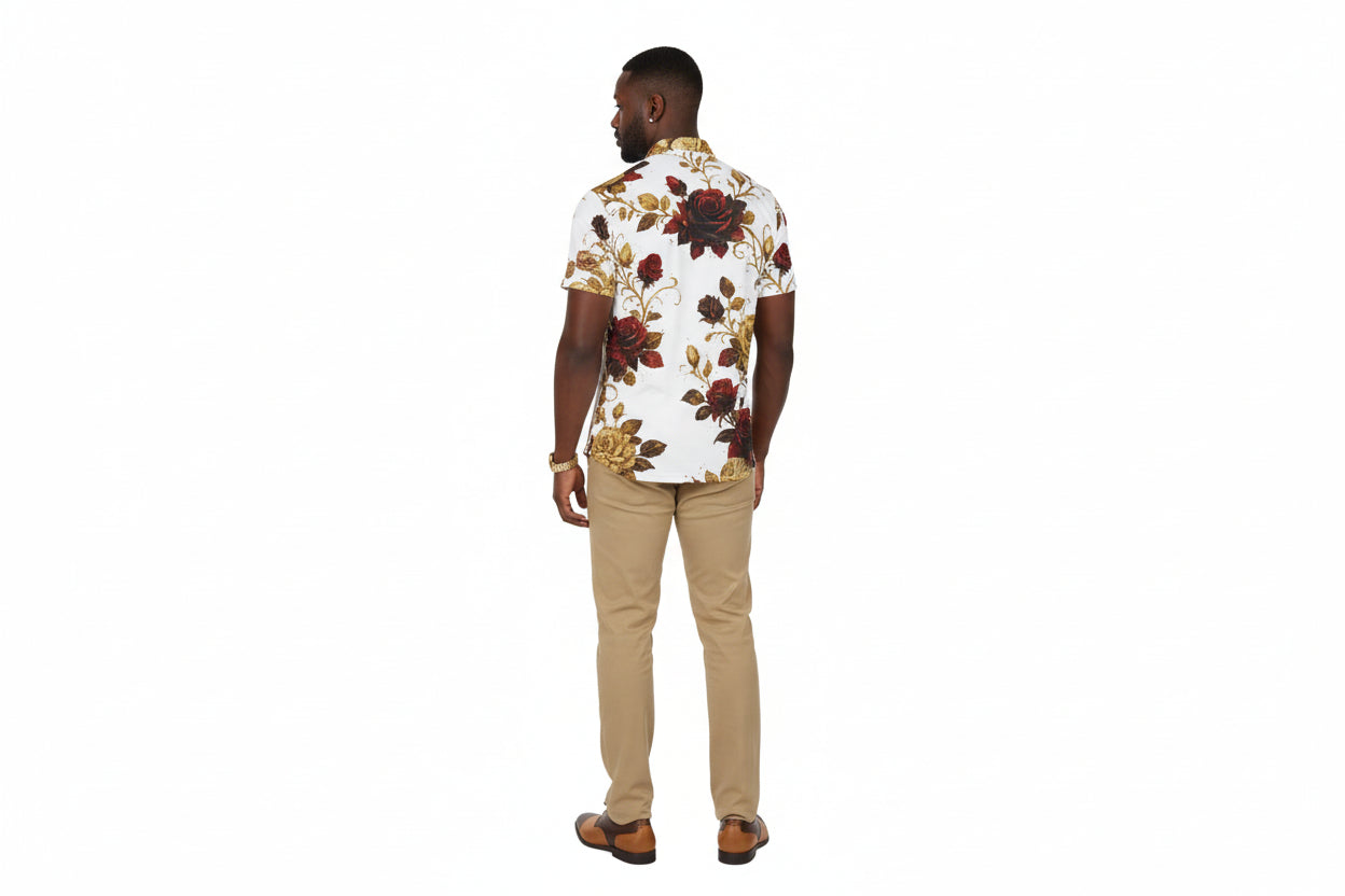 Floral Vintage Polo Shirt for Effortless Style and Ultimate Comfort