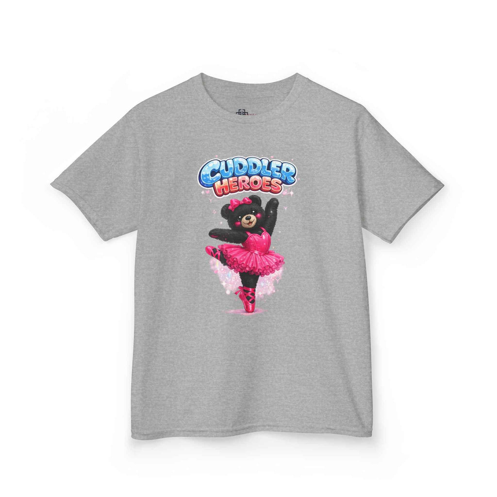 Kids Heavy Cotton™ Cuddler Heroes Ballerina Black Bear Tee