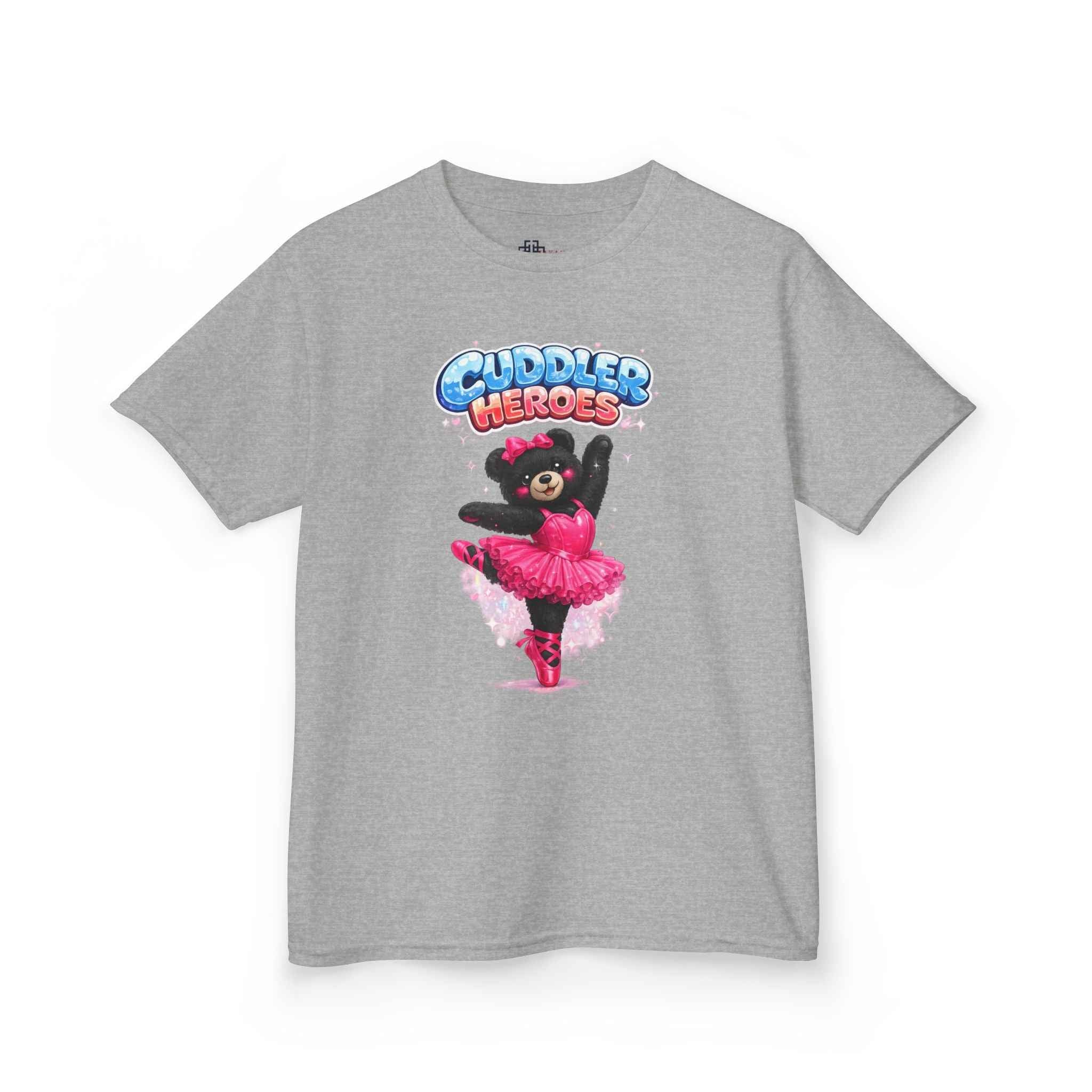Kids Heavy Cotton™ Cuddler Heroes Ballerina Black Bear Tee