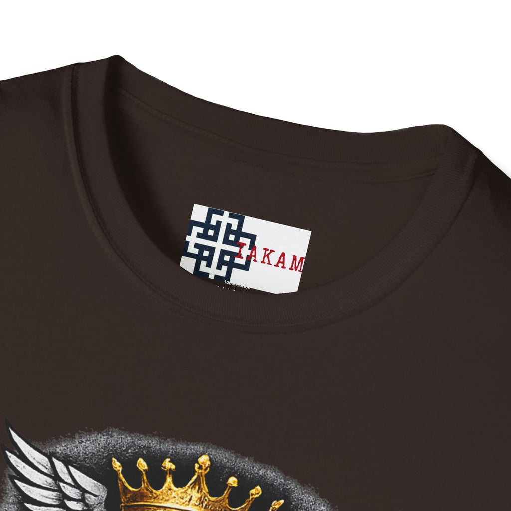 Elevate or Fade Streetwear T-Shirt - Motivational Tee with Crown & Wings