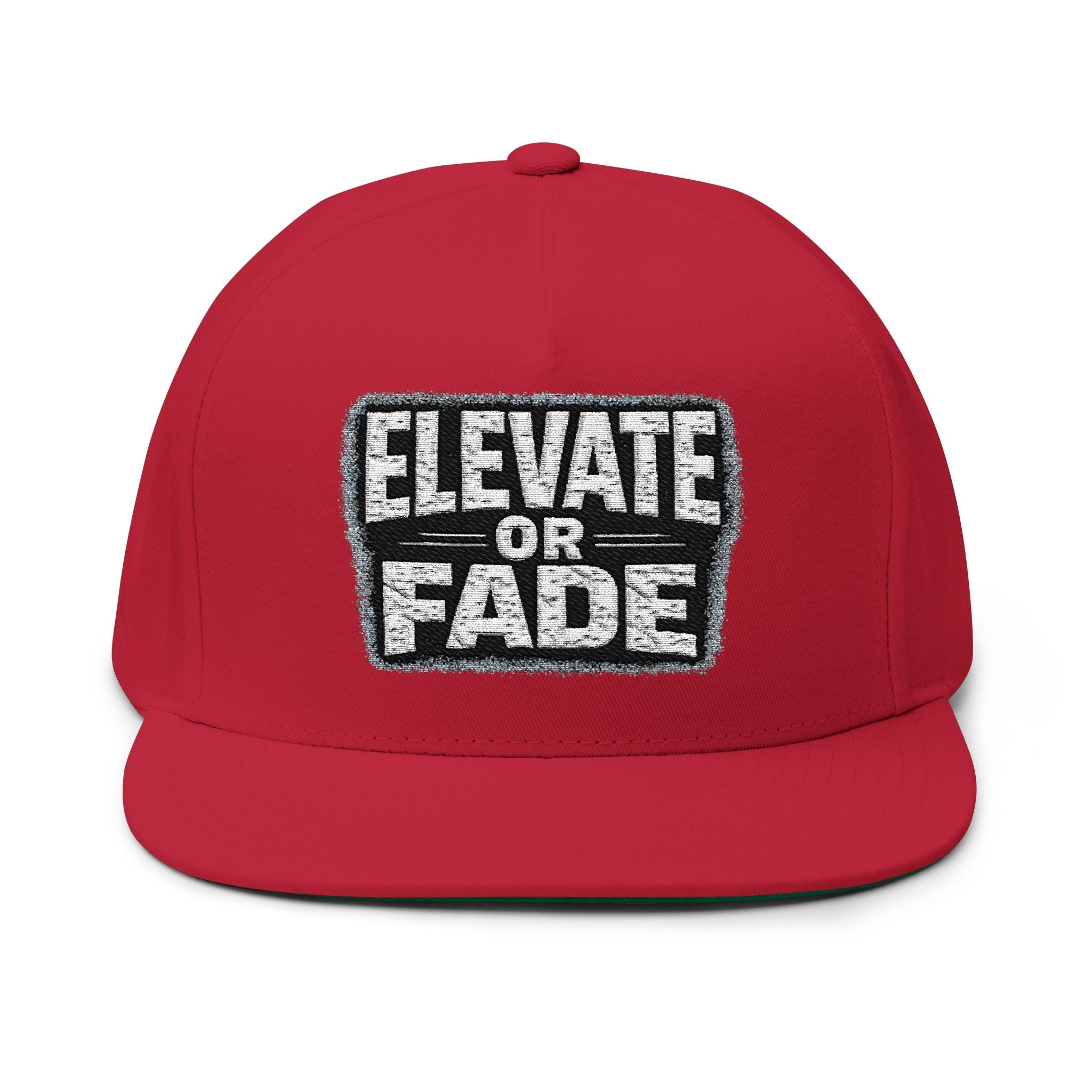 Elevate or Fade Flat Bill Cap for Trendy Casual Styles