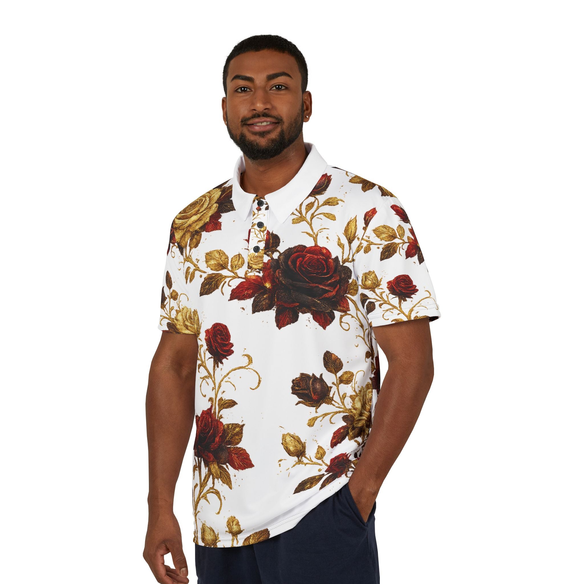 Floral Vintage Polo Shirt for Effortless Style and Ultimate Comfort