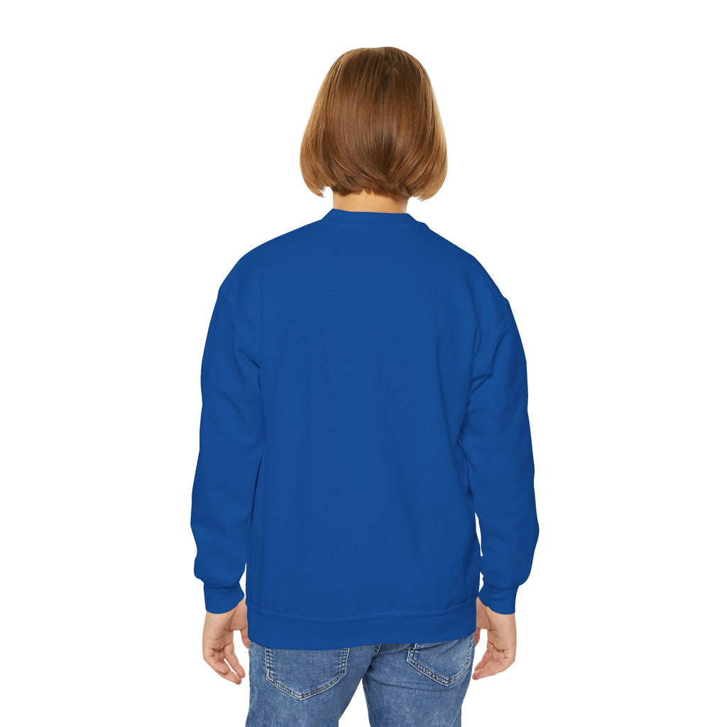 Youth Crewneck Sweatshirt – Classic Plain White Kids Pullover