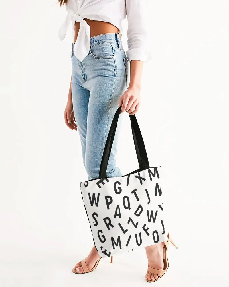 Scram Alphabet  Canvas Zip Tote - IAKAM