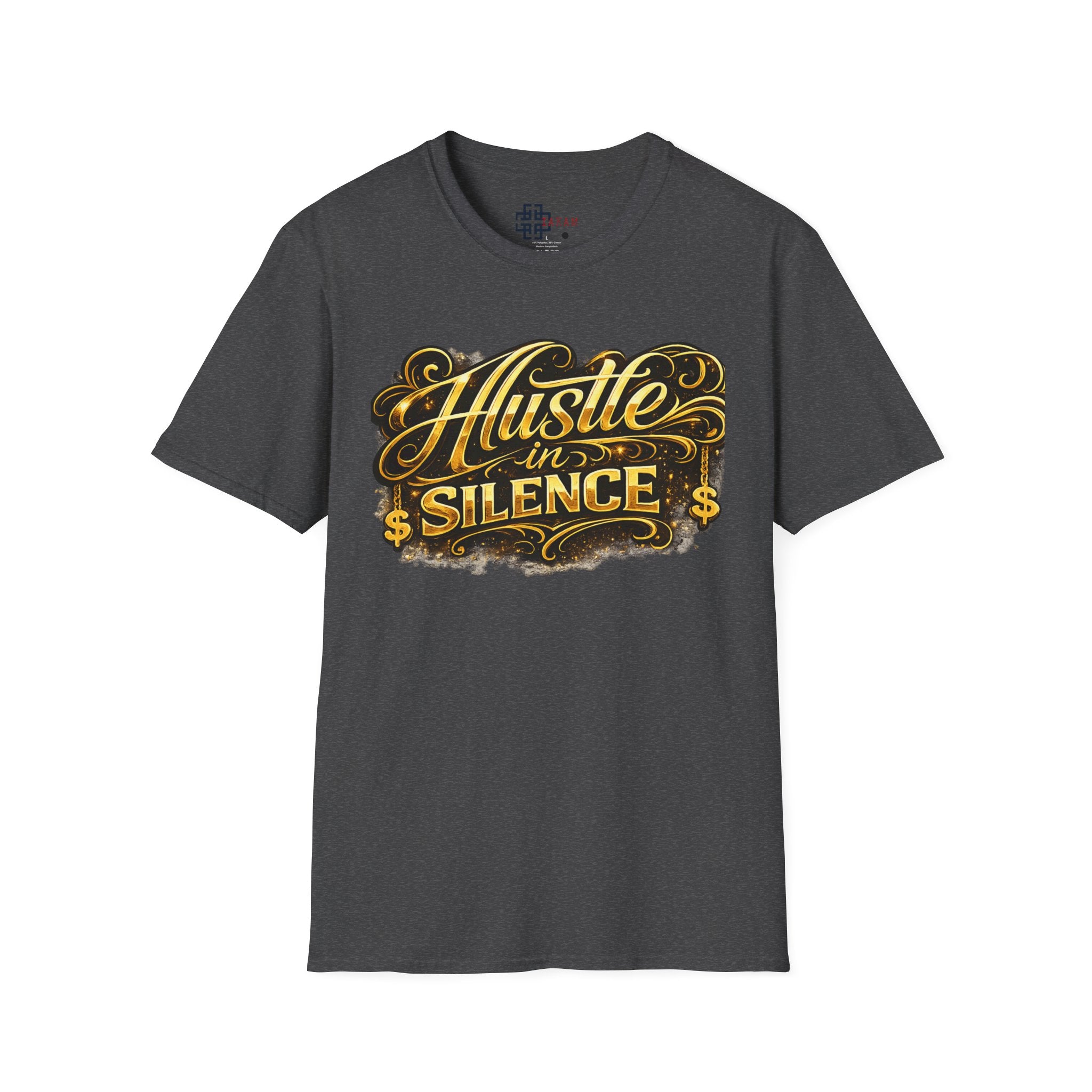 Hustle in Silence T-Shirt - Inspirational Streetwear Tee for Motivation