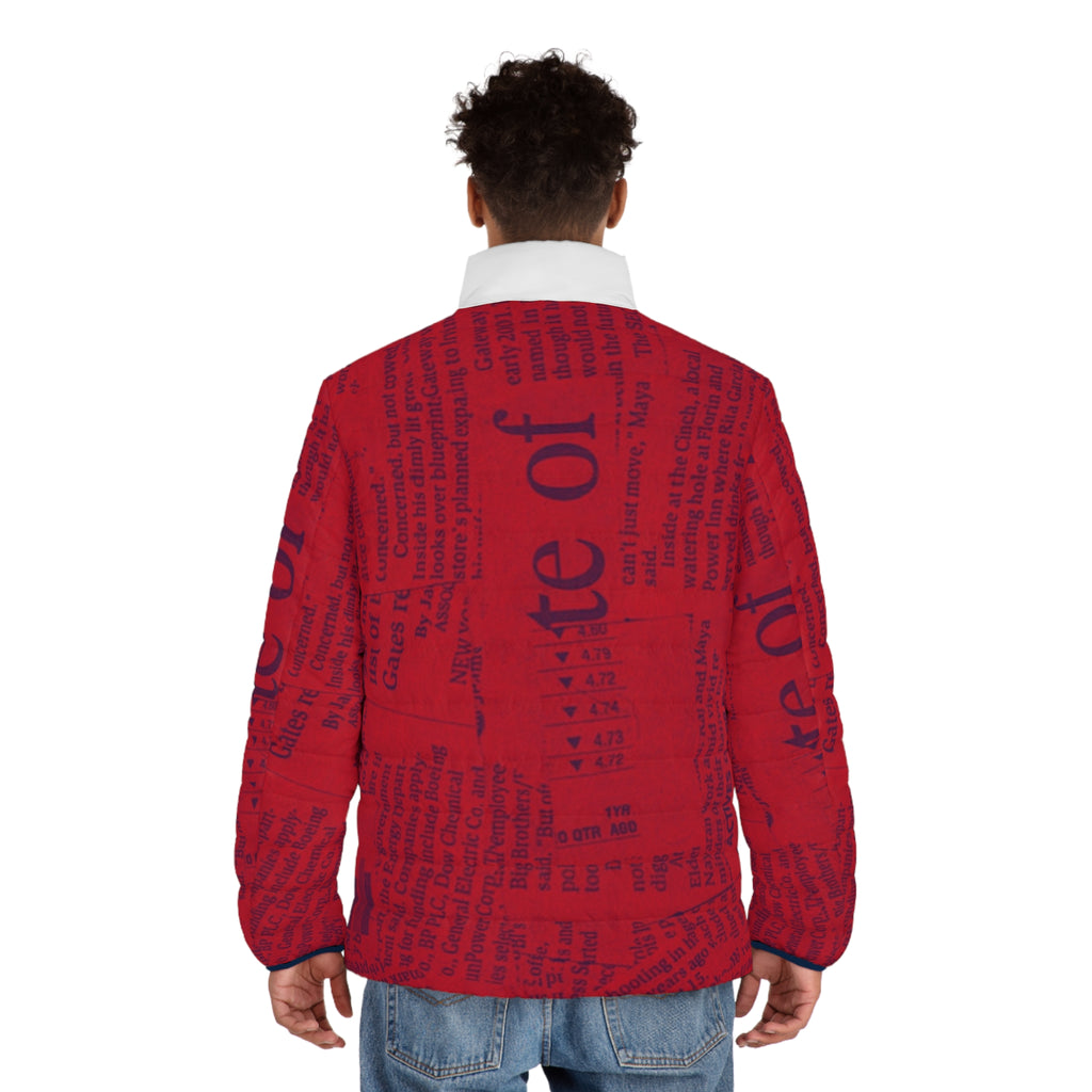 Vintage Red Puffer Jacket - IAKAM