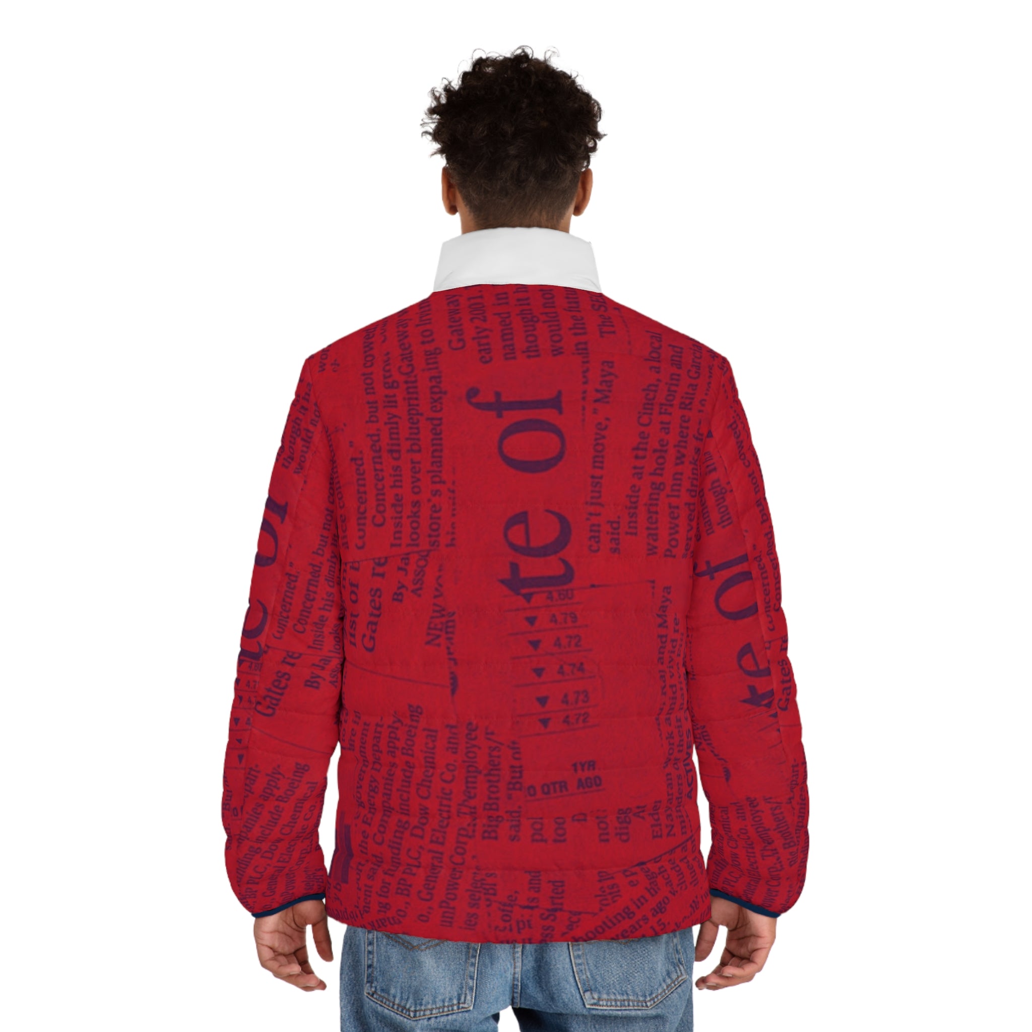 Vintage Red Puffer Jacket - IAKAM