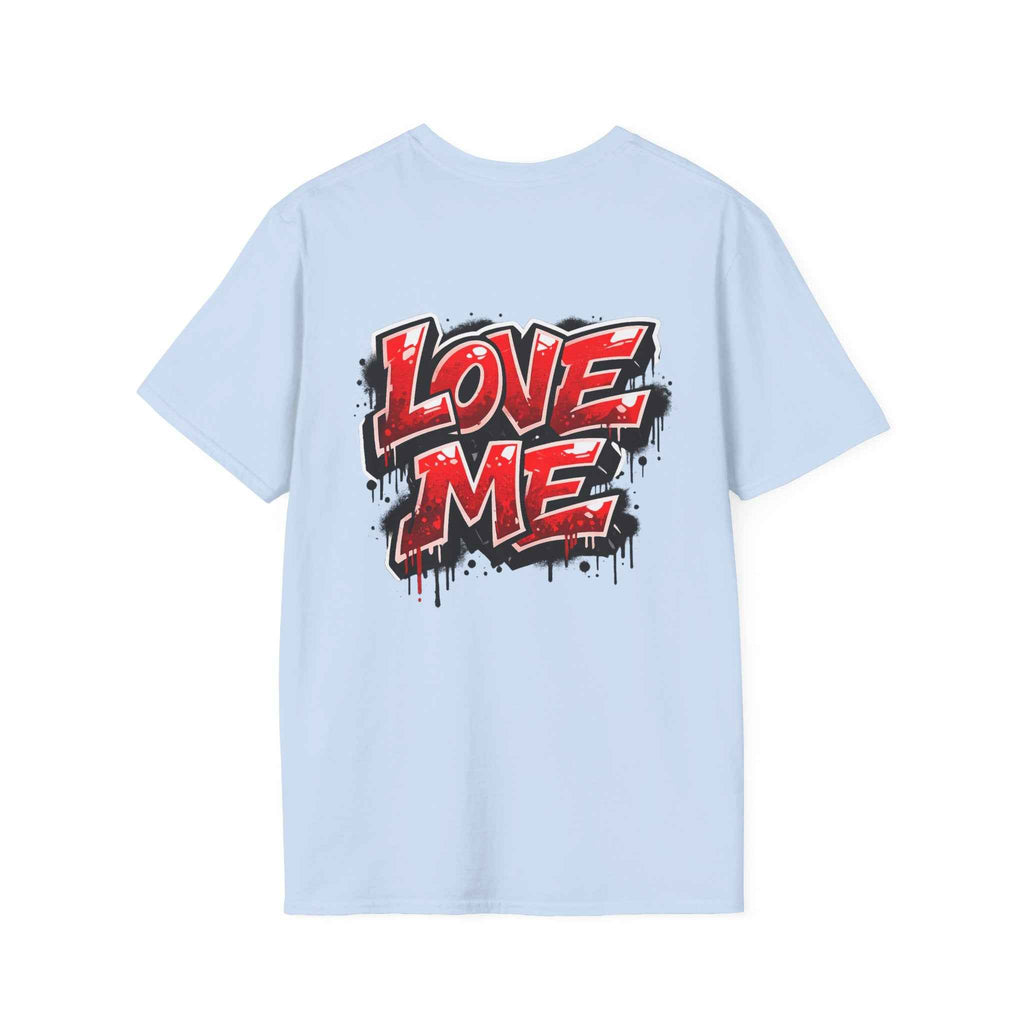 Broken Hearted Teddy Bear Graphic Tee — "Love Me" Street Art  T-Shirt
