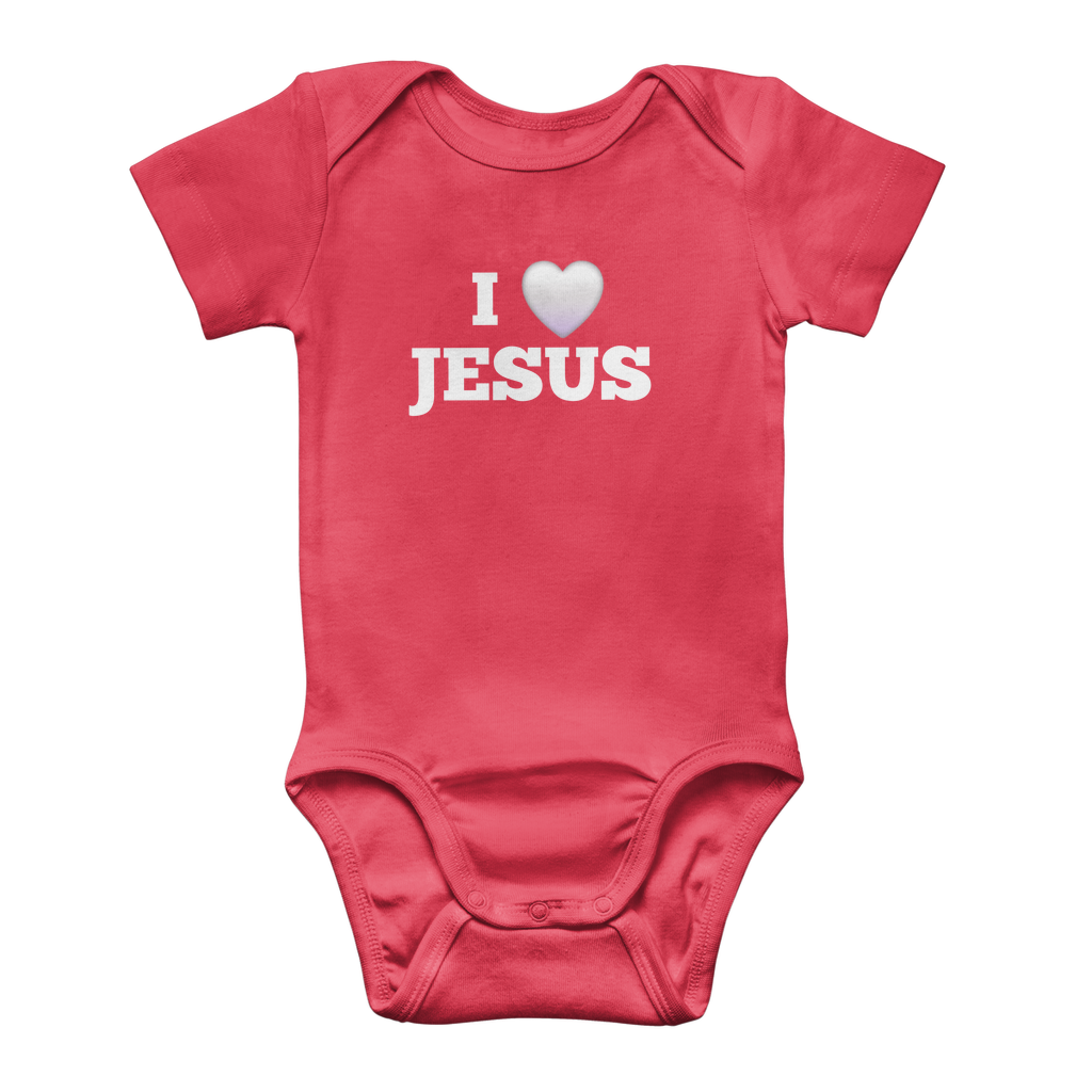 I love Jesus Classic Baby Onesie Bodysuit