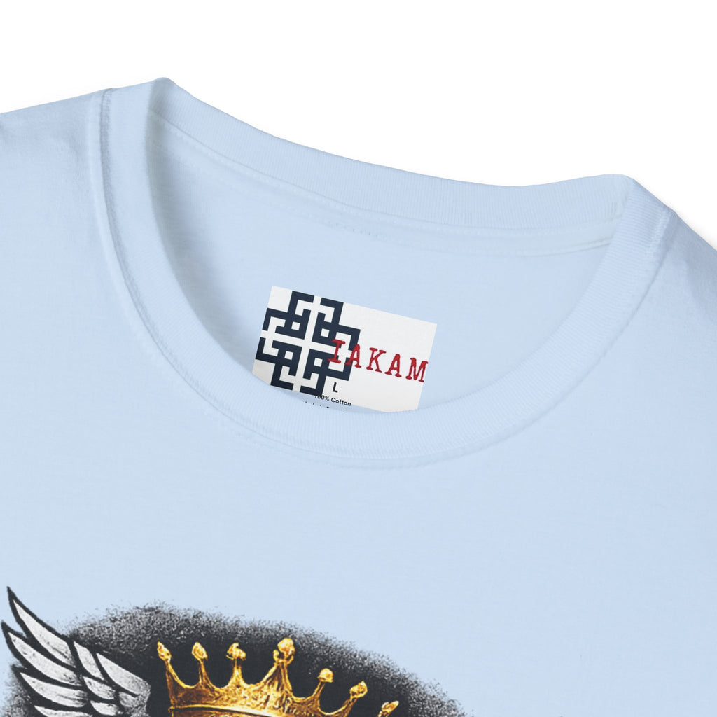 Elevate or Fade Streetwear T-Shirt - Motivational Tee with Crown & Wings
